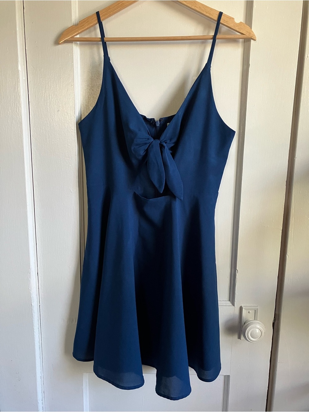 Kimchi Blue Navy Tie-Front Mini Dress